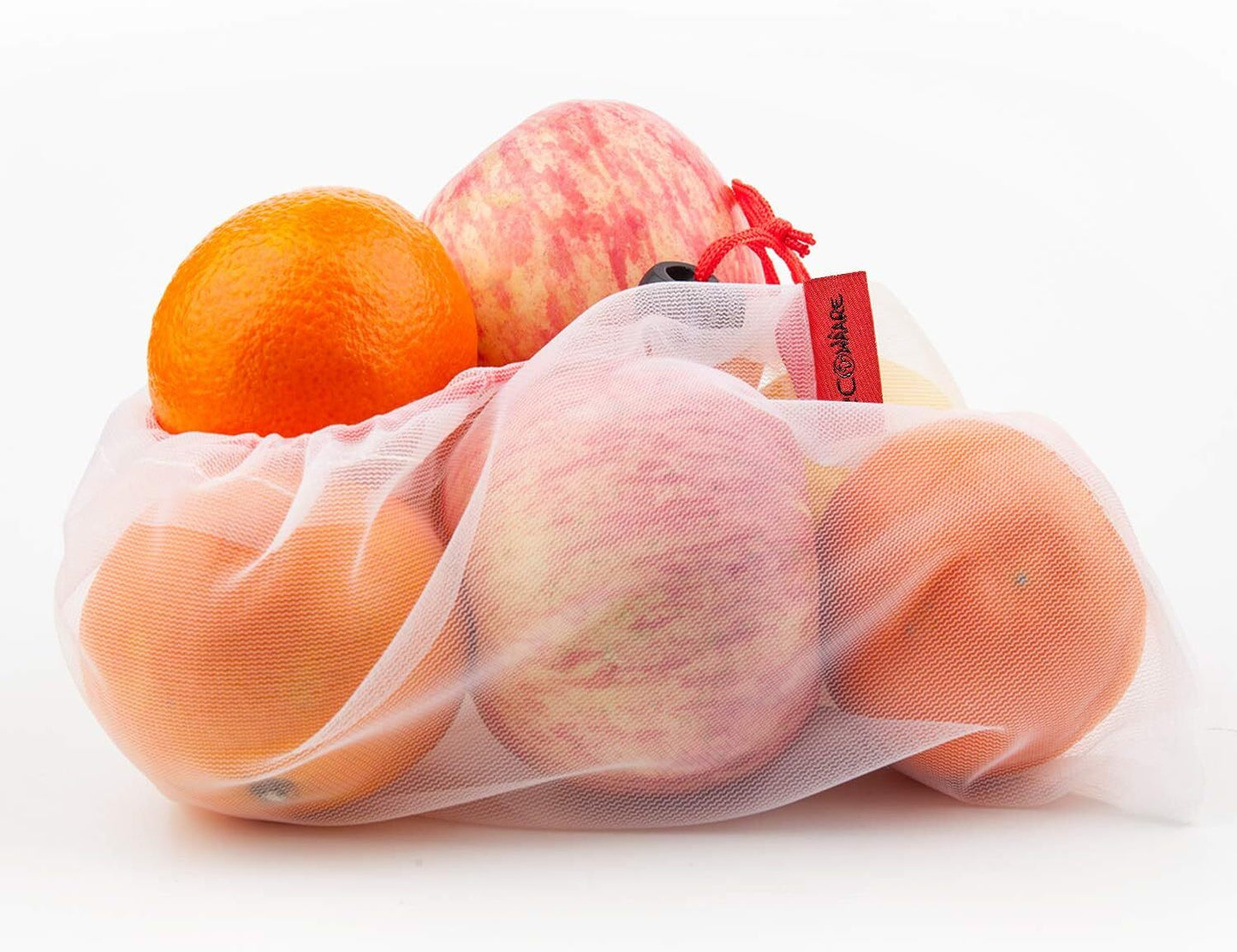 Set of 10 Reusable Mesh Produce Bags Fruit Grocery Storage Washable Eco Bag