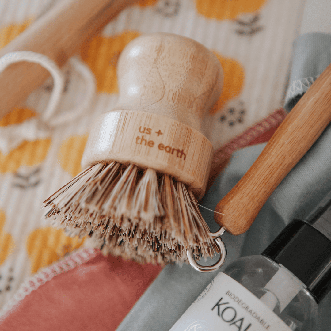 Bamboo Scrubbing Brushes set of 4-Eco Cleaning