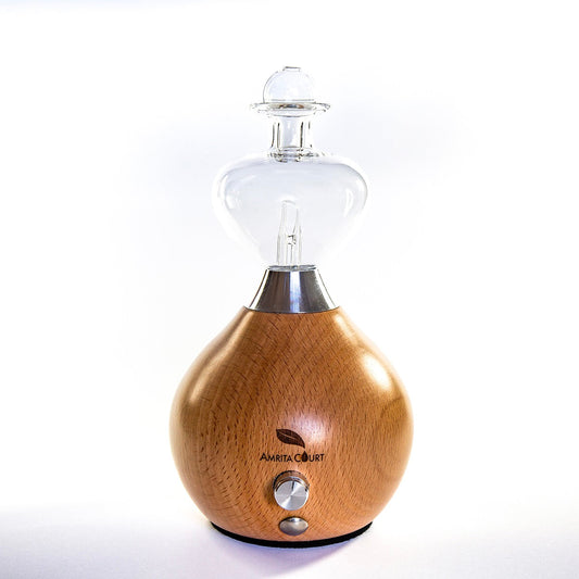 Hour Glass Eco-Friendly Nebuliser Wood | Waterless Aroma Diffuser | No Plastics Pure Essential Oil Diffusing